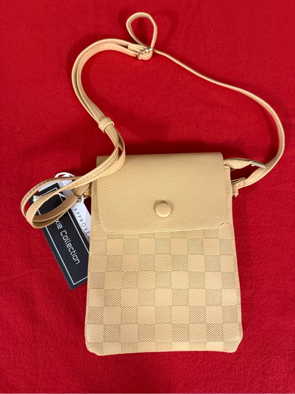 Beige Crossbody Phone Bag - Women's Shoulder Purse